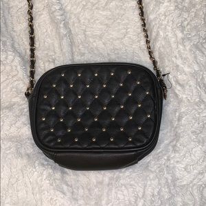 Black and Gold Crossbody Bag